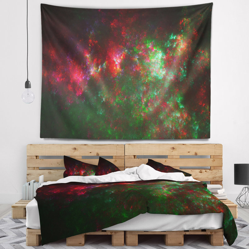 Tapisserie ciel starry multicolore abstract multi color, H 32 po x l 39 po