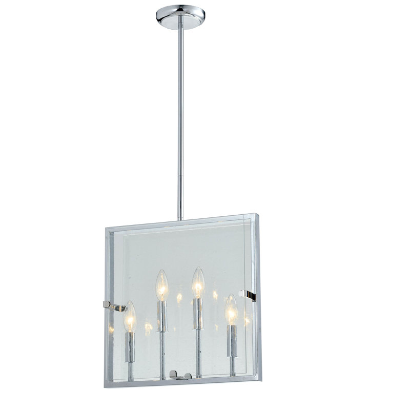 Luminaire suspendu linéaire pour îlot de cuisine 4 lumières Azimut
