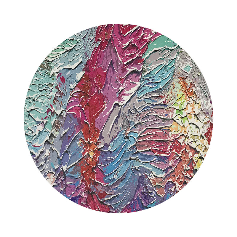 Paint Brights Vegan Leather Round Coasters