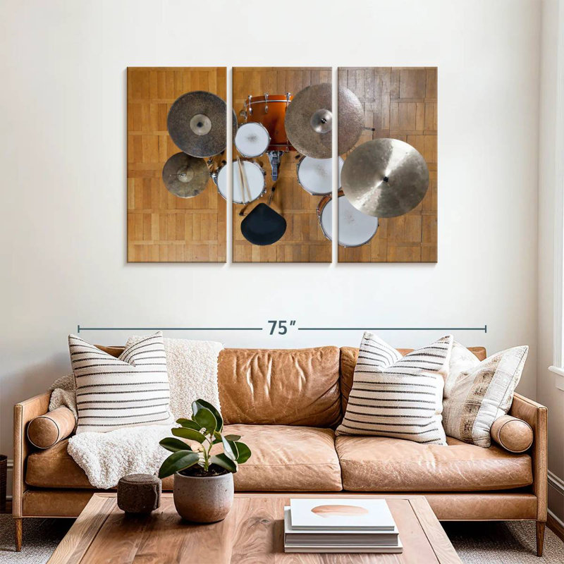 Full Drum Set, 36" H x 57" W