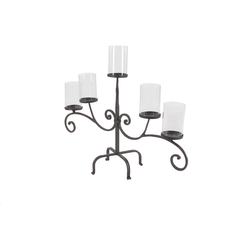 21'' H Metal Tabletop Candelabra