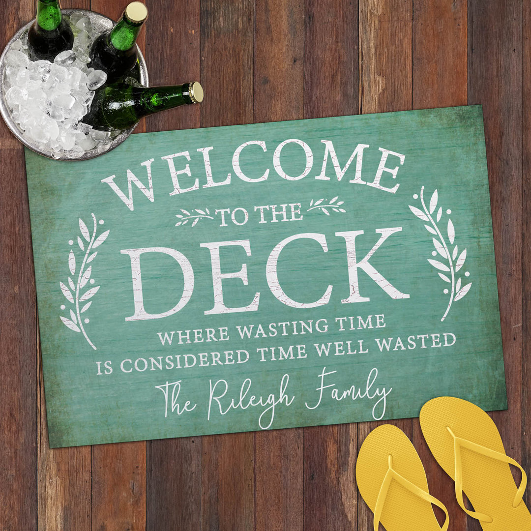 27 in. x 0.13 in. Non-Slip Outdoor Door Mat East Urban Home 