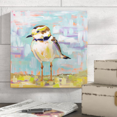 « Coastal Plover II » par Jeanette Vertentes, peinture sur toile