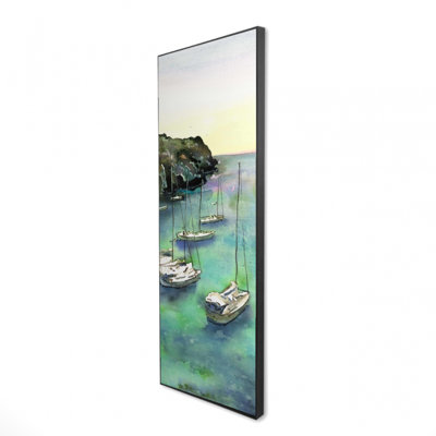 "Bateaux à cala Macarella" sur toile