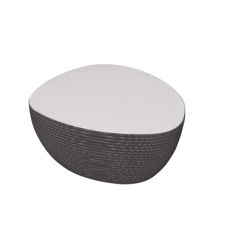 Table basse Heskett, Gris