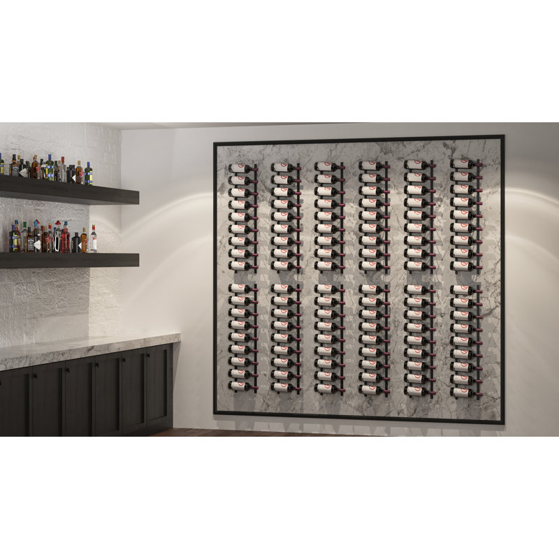 Support à vin Indurial 9 bouteilles Magnum & Champagne, Matte Black, 45"H x 15"W x 5.25"D
