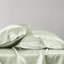 Lit simple en satin de luxe 4 pièces - sauge, sans substances nocives, réduit les frisottis, convient aux matelas de 16 po