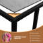 Glass Top Floor Shelf End Table