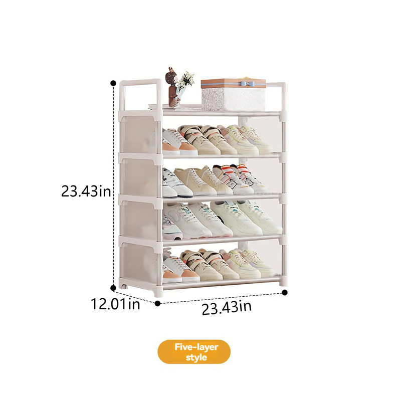 Range-chaussures pliable - aucune installation requise, étagère à chaussures robuste et spacieuse