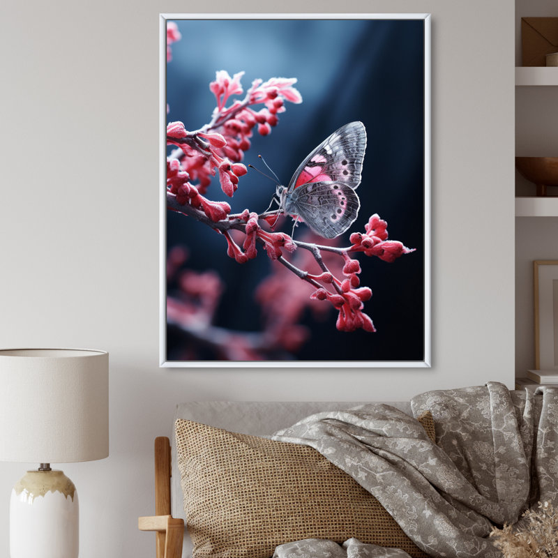 «Winter Enchanted Frost I», reproduction d'art sur toile, H 32 po x l 24 po, Cadre flottant blanc