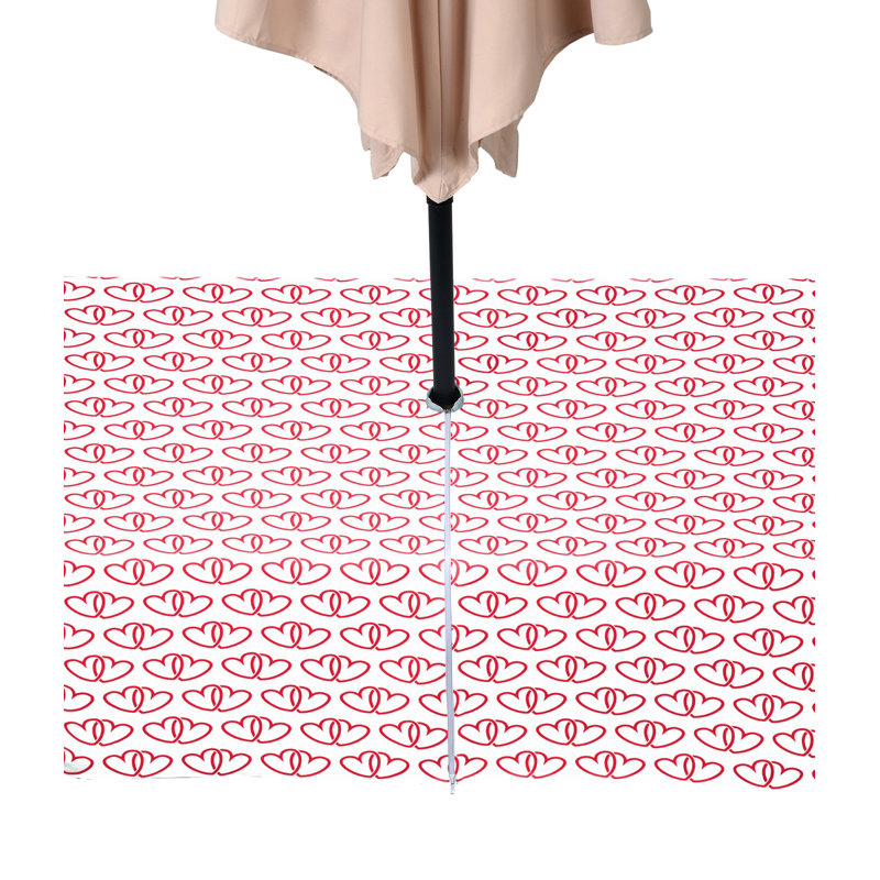 Geometric Valentine's Day Tablecloth, 120" x 60"