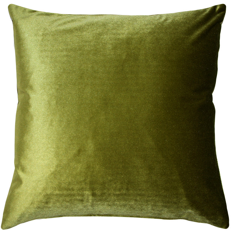 Velvet Throw Pillow, 16" x 16", Aqua