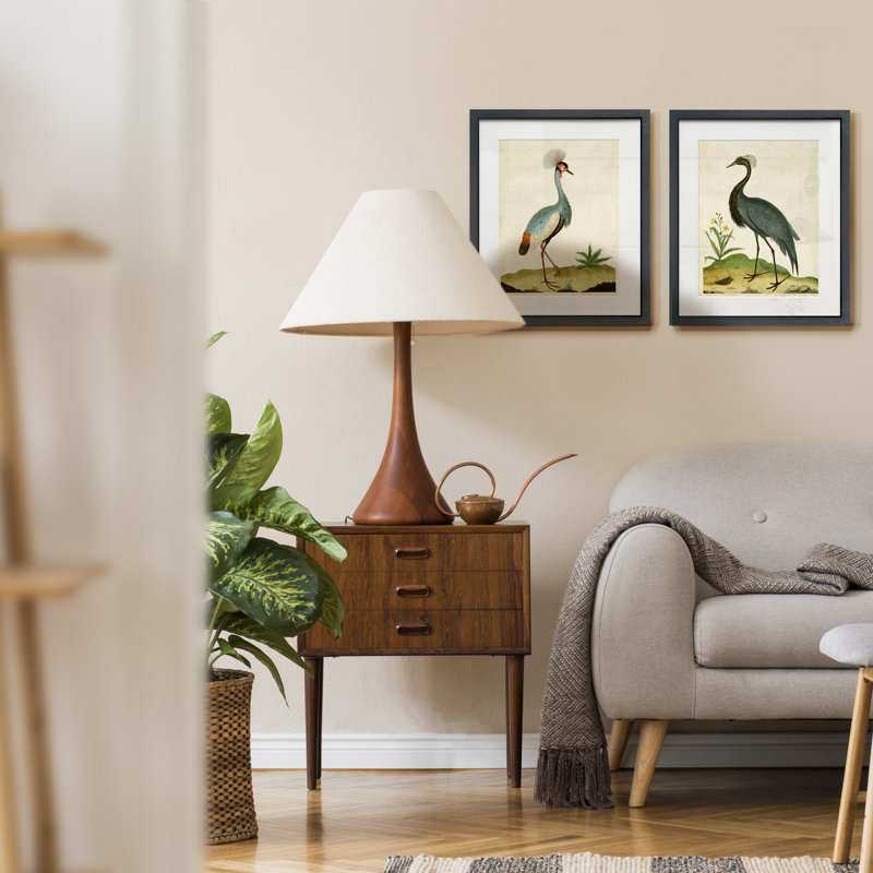 «Heron Portrait I», ensemble de 2 reproductions d'art sur papier