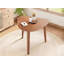 Table triangulaire en bois - Table d'appoint géométrique moderne peu encombrante pour le salon, la chambre à coucher et les petits espaces