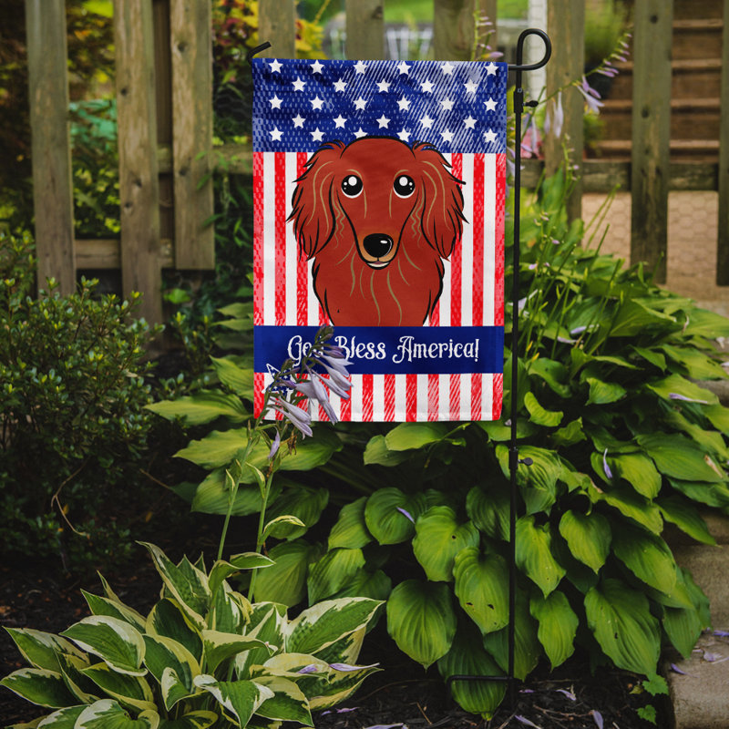 Drapeau de jardin Leighanne, Teckel (roux)