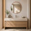 Miroir mural rond en métal Adelina-696271324