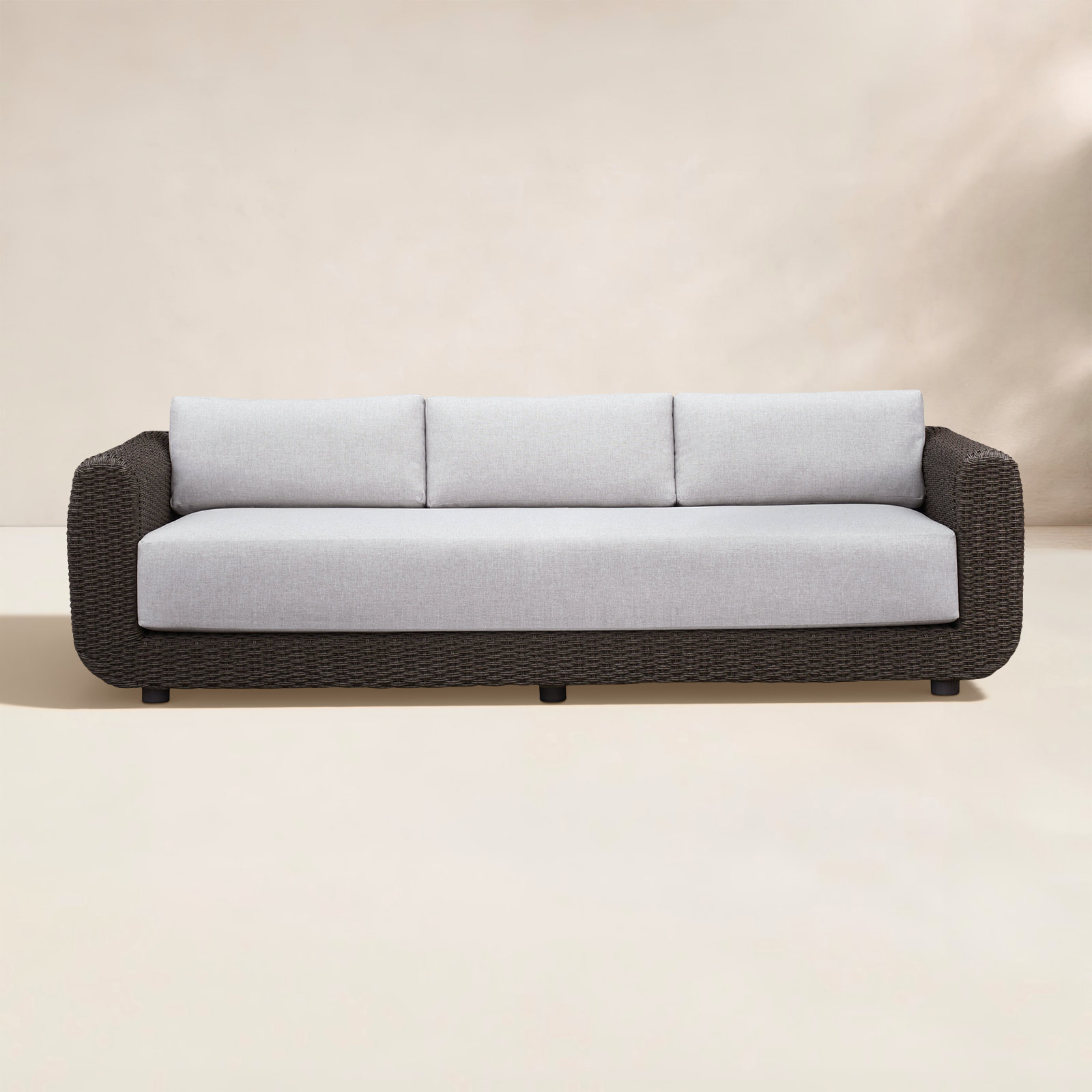 Westwick Outdoor Sofa, Dark Brown