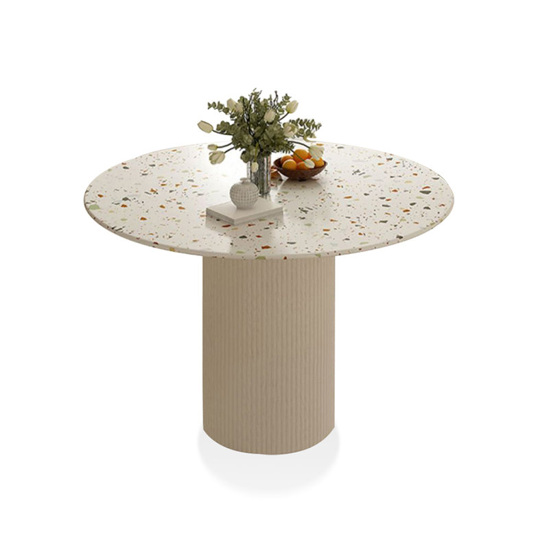 Table de salle à manger en cristal fritté, H 29,53 po x L 31,5 po x l 31,5 po
