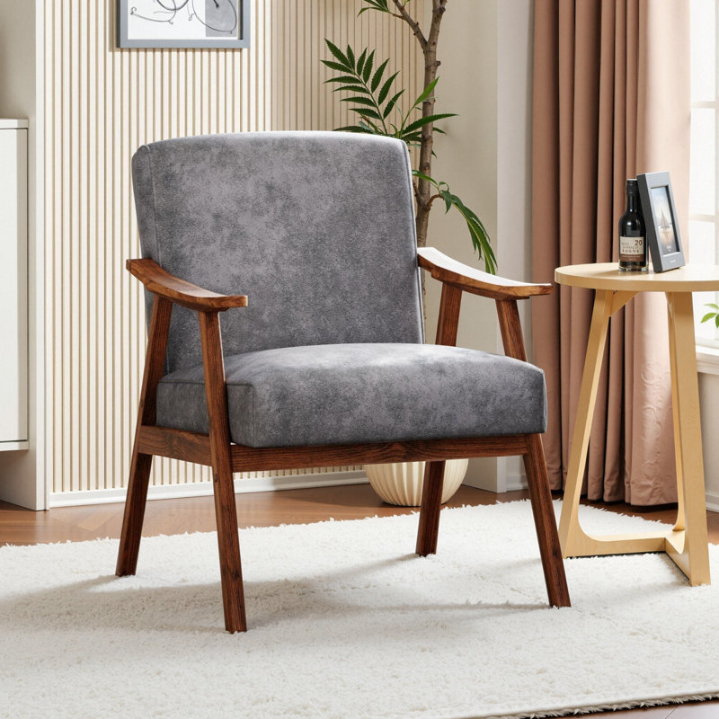 Chaise d'appoint en polyuréthane, Gris, PU