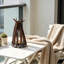 Lampe d'appoint rustique avec 3 modes de flamme et fonction bruit blanc