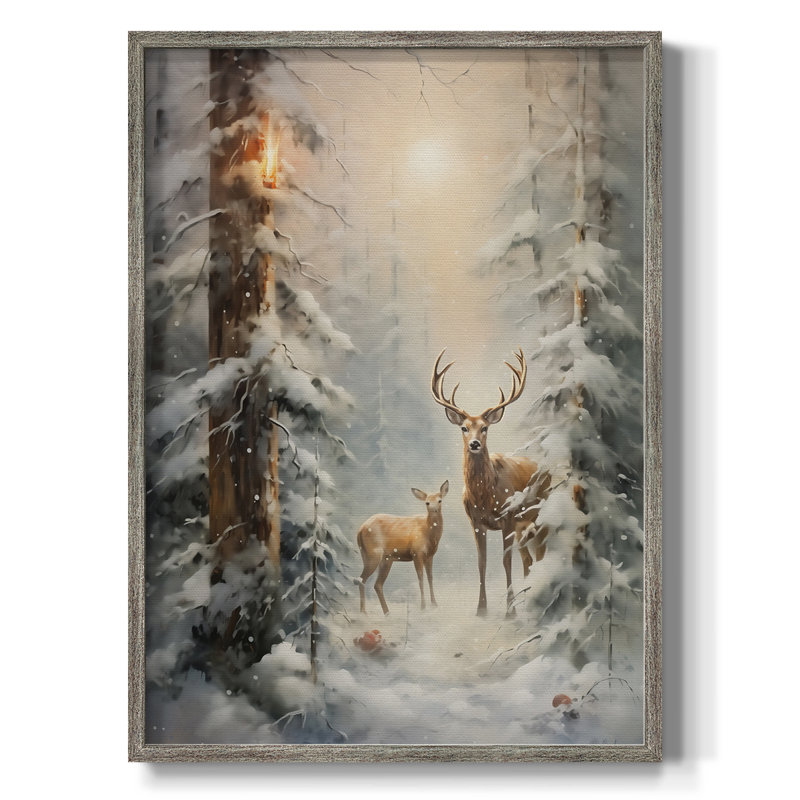 «Christmas Holiday Art» DCXCI, reproduction encadrée - bois massif, H 21 po x l 17 po