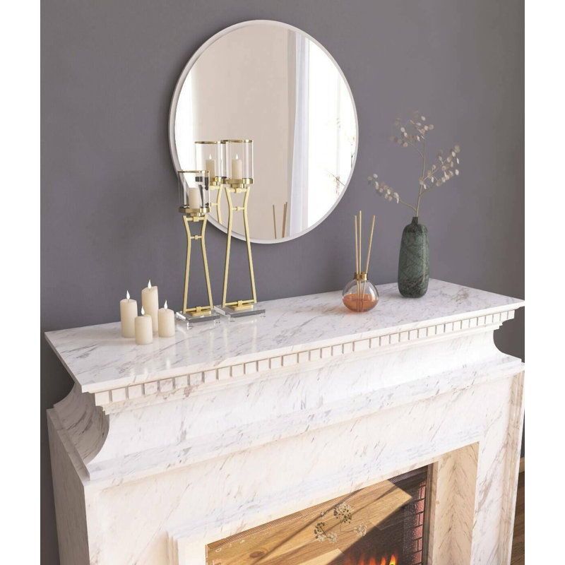 Peerson Mirror, 60cm H x 2.20cm W, White