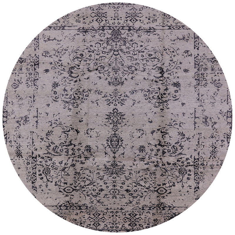 Hurwitz Oriental Indoor Rug, Round 4'
