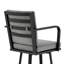 Cemalettin 45'' Aluminum Outdoor Bar Stool with Cushion-62683120-35688834-35688833
