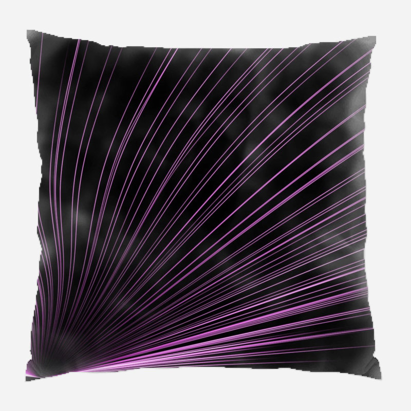 Geometric Microsuede Reversible Throw Pillow