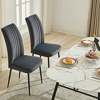 Ensemble de 2 chaises de salle à manger rembourrées