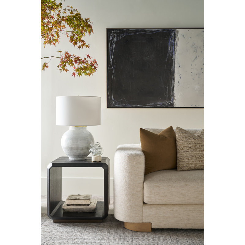Spencer St. James Side Table, Argento