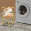 Metal mesh laundry storage cart, laundry basket with wheels-1773451129