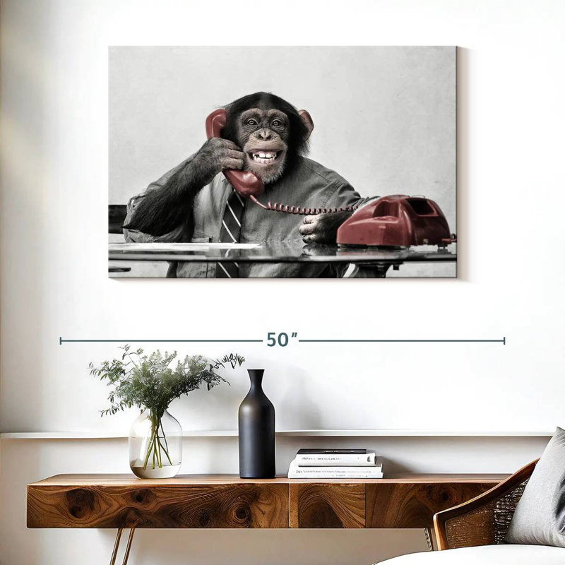 Chimpanzee Business, H 26 po x l 39 po