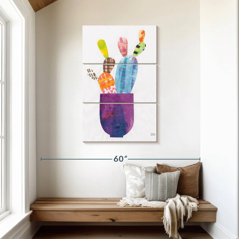 Harnek Collage Cactus II, H 45 po x l 28 po