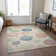 Machine Washable Indoor/Outdoor Xhevrie Ivory Rug