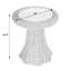Flora Rattan Scalloped End Table
