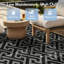 Tapis extérieur / intérieur beige / noir-2062199677
