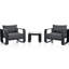 Ensemble de conversation pour patio 3 pièces avec coussin et table basse