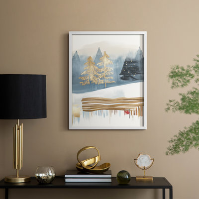 «Christmas Holiday Art CCLxxxx», reproduction d'art encadrée - bois massif