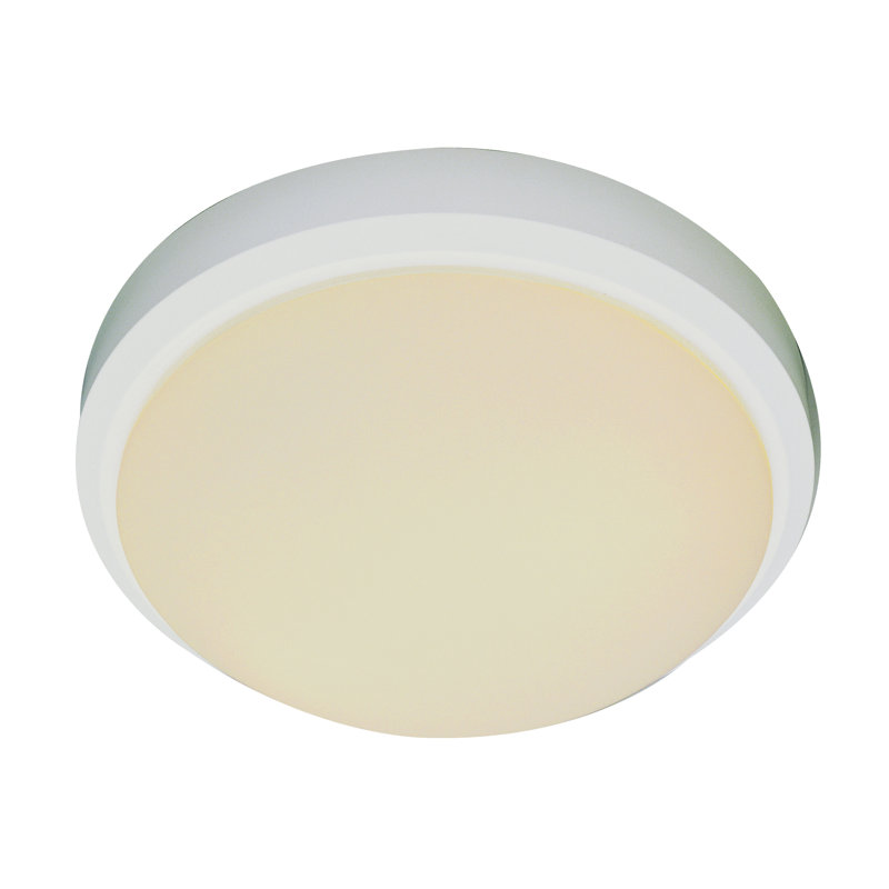 Escondido Flush Mount, White, 5" H x 13" W