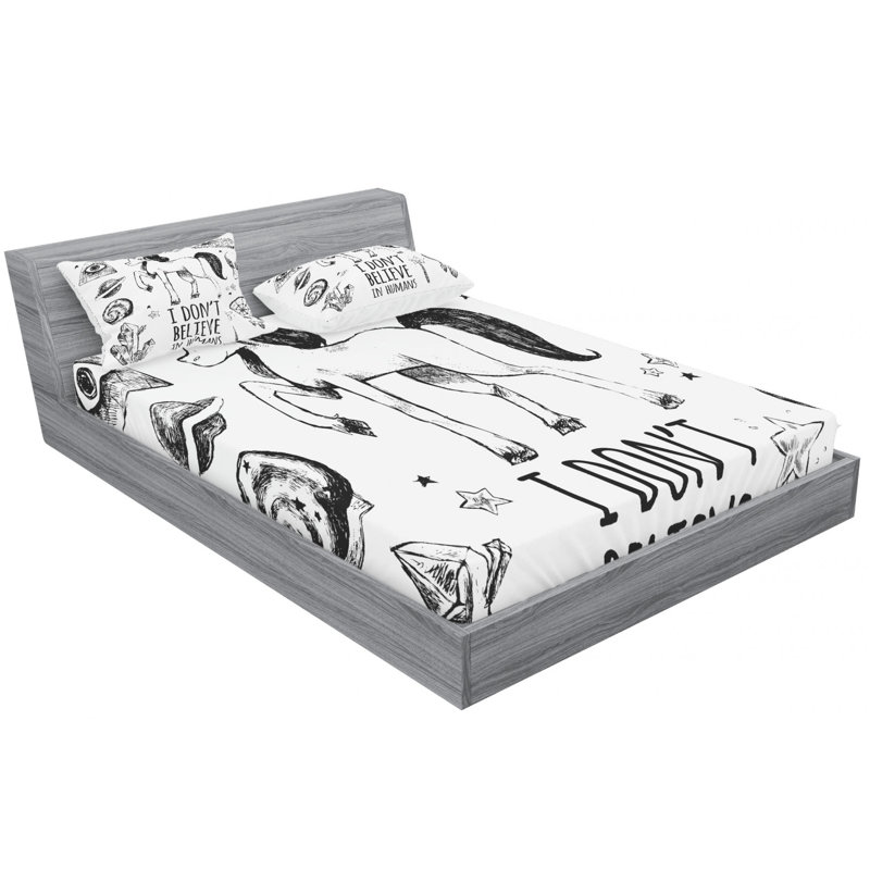 Microfiber Sheet Set, Full Sheet Set with Fitted Sheet