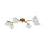 Modern 6-Light Branch Milky Glass Bubble Semi Flush Ceiling Light -728499867