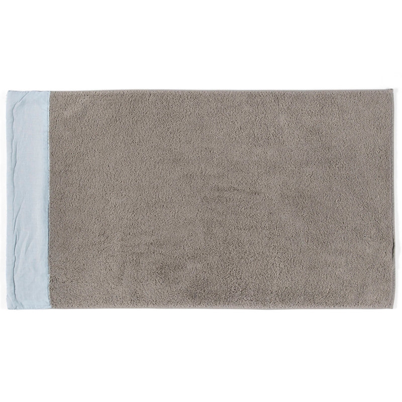 Serviette de bain 100% coton Dacus, Gris / bleu