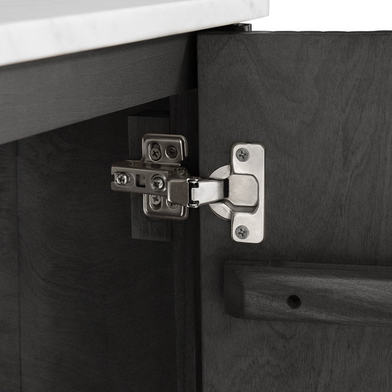 Kensington 24" Single Bathroom Vanity, Black Reeded