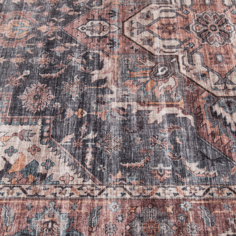 Washable Oriental Indoor Rug, Rectangle 5' x 7'