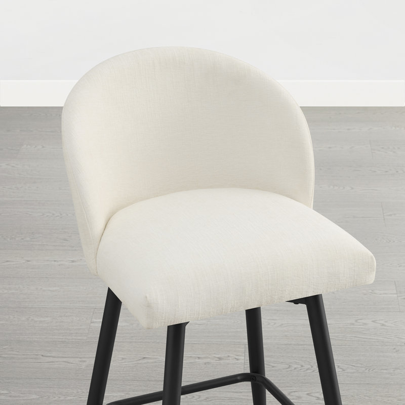 Tabouret de bar et de comptoir pivotant, Blanc, Extra Tall (27.2" Seat Height)