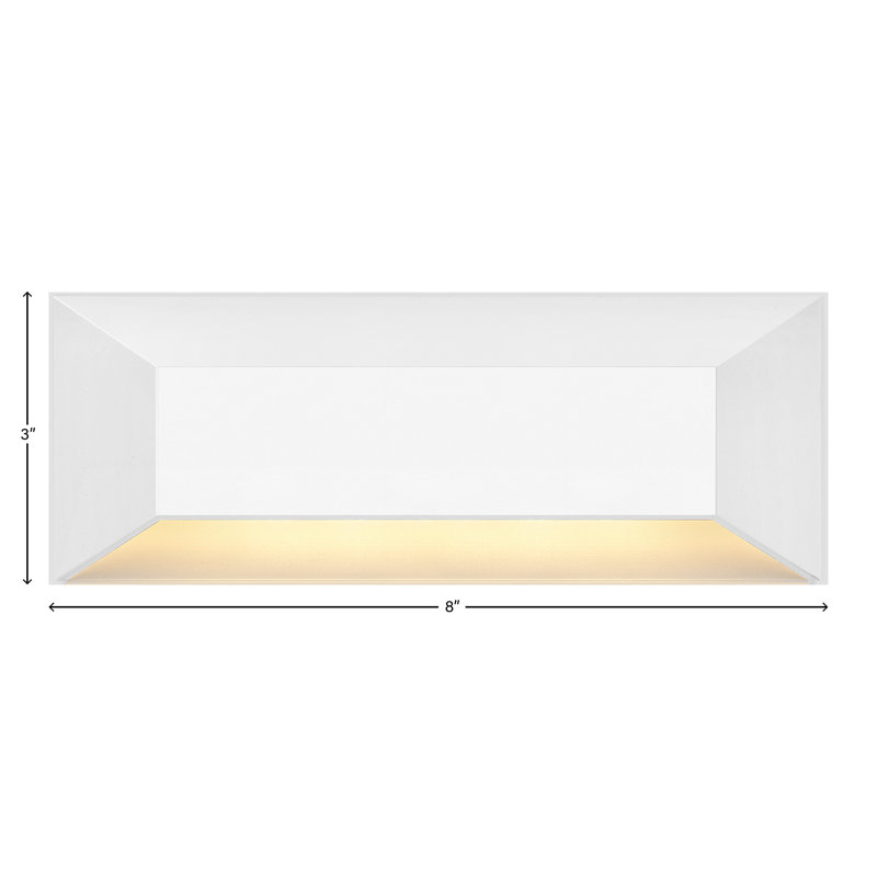 Hinkley Nuvi Rectangular Deck Sconce, White
