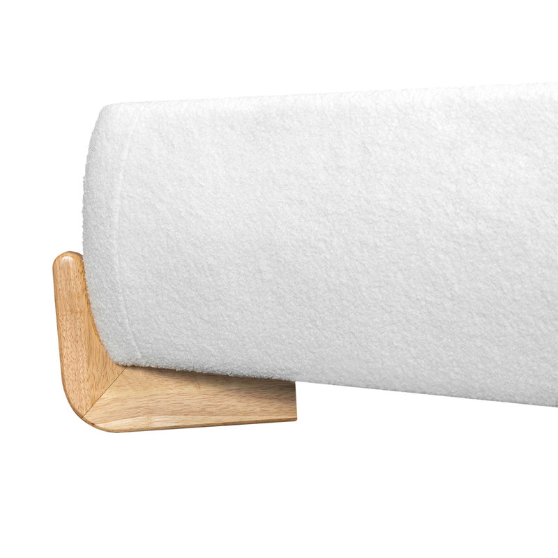 Lit rembourré Elegant Boucle, grand, Grand lit
