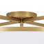 Transitional 3-Light Drum Linen Fabric Semi Flush Ceiling Light