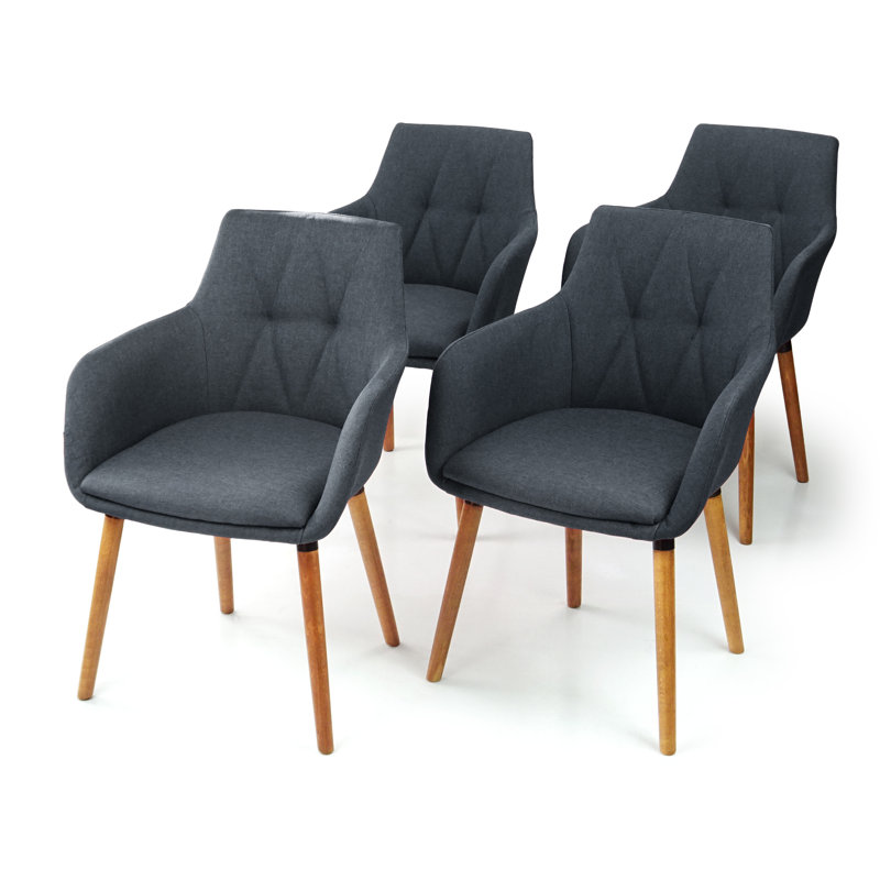 Chaise de salle à manger Caviness Chavers, Gris